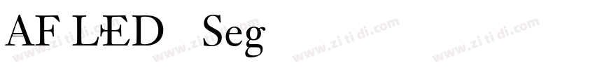 AF LED7Seg字体转换